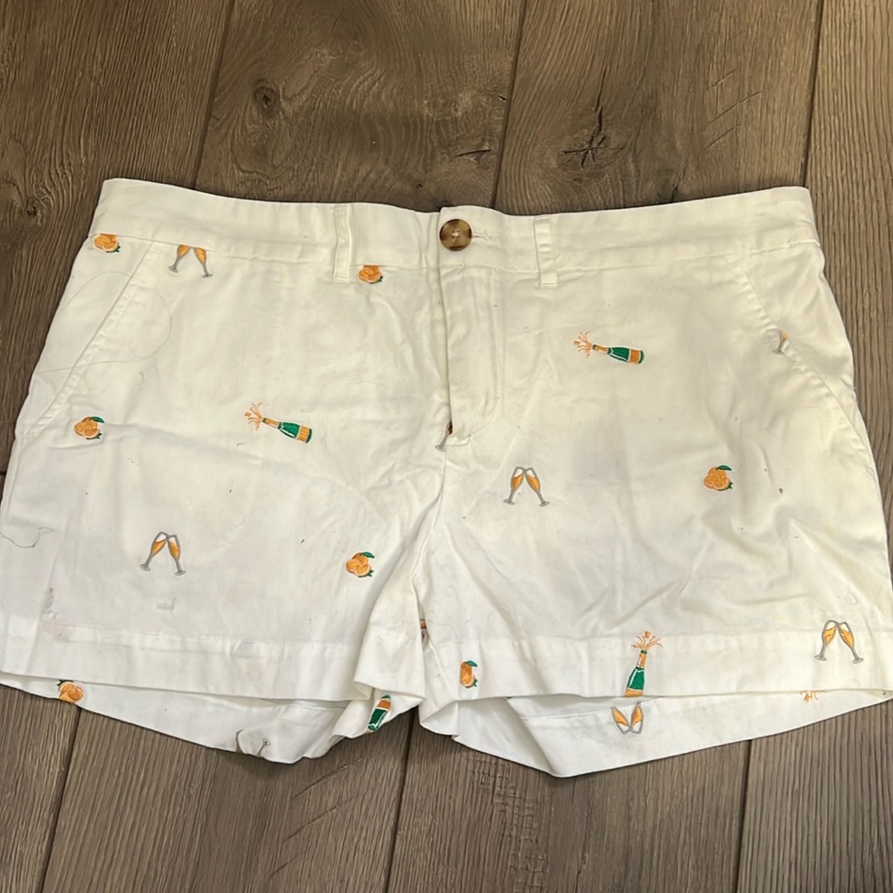 EUC Chubbies women embroidered mimosa shorts size 12